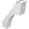 Ekena Millwork 6-in. W x 18-in. D x 30-in. H Westlake Architectural Grade PVC Knee Brace BRCP06X18X30WTL - alternate 4